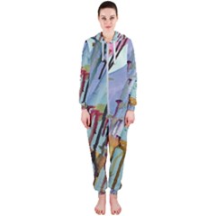 Chaos In Colour  Hooded Jumpsuit (ladies)  by ArtByAng