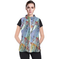 Chaos In Colour  Women s Puffer Vest by ArtByAng