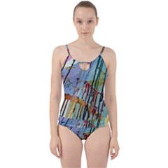 Chaos In Colour  Cut Out Top Tankini Set by ArtByAng