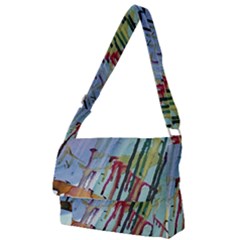 Chaos In Colour  Full Print Messenger Bag