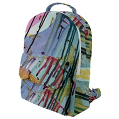 Chaos In Colour  Flap Pocket Backpack (small)