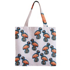 Flaming Gogo Zipper Grocery Tote Bag by ArtByAng