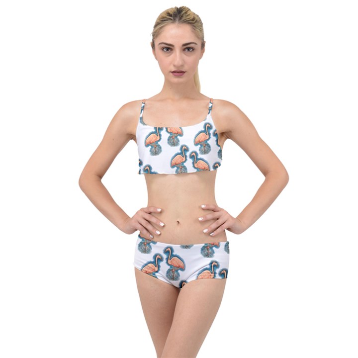 Flaming Gogo Layered Top Bikini Set