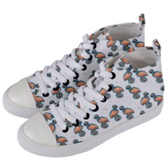 Flaming Gogo Women s Mid-top Canvas Sneakers by ArtByAng