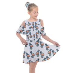 Flaming Gogo Kids  Shoulder Cutout Chiffon Dress