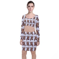 Giraffe Top And Skirt Sets by ArtByAng