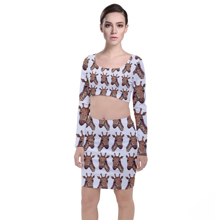 Giraffe Top and Skirt Sets