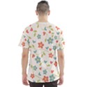 Flowers Pattern Men s Sports Mesh Tee View2