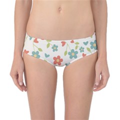 Flowers Pattern Classic Bikini Bottoms by Hansue