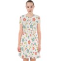 Flowers Pattern Adorable in Chiffon Dress View1