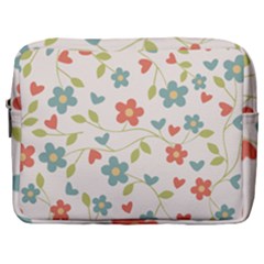 Flowers Pattern Make Up Pouch (large)