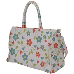 Flowers Pattern Duffel Travel Bag by Hansue