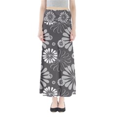 Floral Pattern Full Length Maxi Skirt