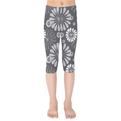 Floral Pattern Kids  Capri Leggings  by Hansue