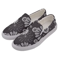 Floral Pattern Men s Canvas Slip Ons by Hansue