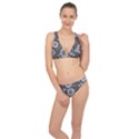 Floral Pattern Classic Banded Bikini Set  View1