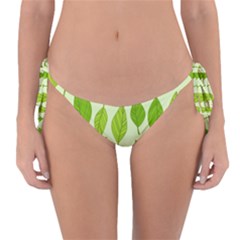 Autumn Pattern Reversible Bikini Bottom