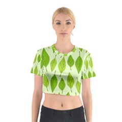 Autumn Pattern Cotton Crop Top by Hansue