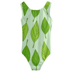 Autumn Pattern Kids  Cut-out Back One Piece Swimsuit