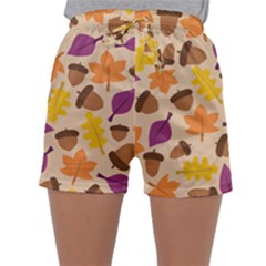 Acorn Pattern Sleepwear Shorts by Hansue