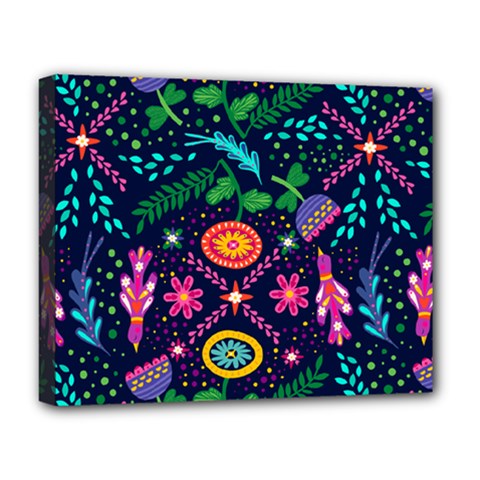 Colorful Pattern Deluxe Canvas 20  X 16  (stretched) by Hansue