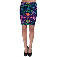 Colorful Pattern Bodycon Skirt