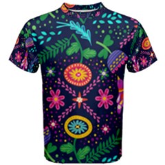 Colorful Pattern Men s Cotton Tee by Hansue