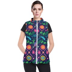 Colorful Pattern Women s Puffer Vest by Hansue