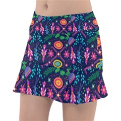 Colorful Pattern Tennis Skirt