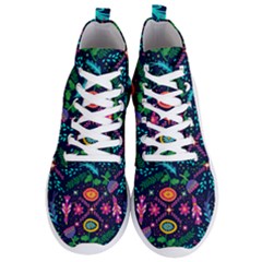 Colorful Pattern Men s Lightweight High Top Sneakers by Hansue