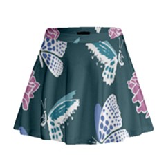 Butterfly  Mini Flare Skirt