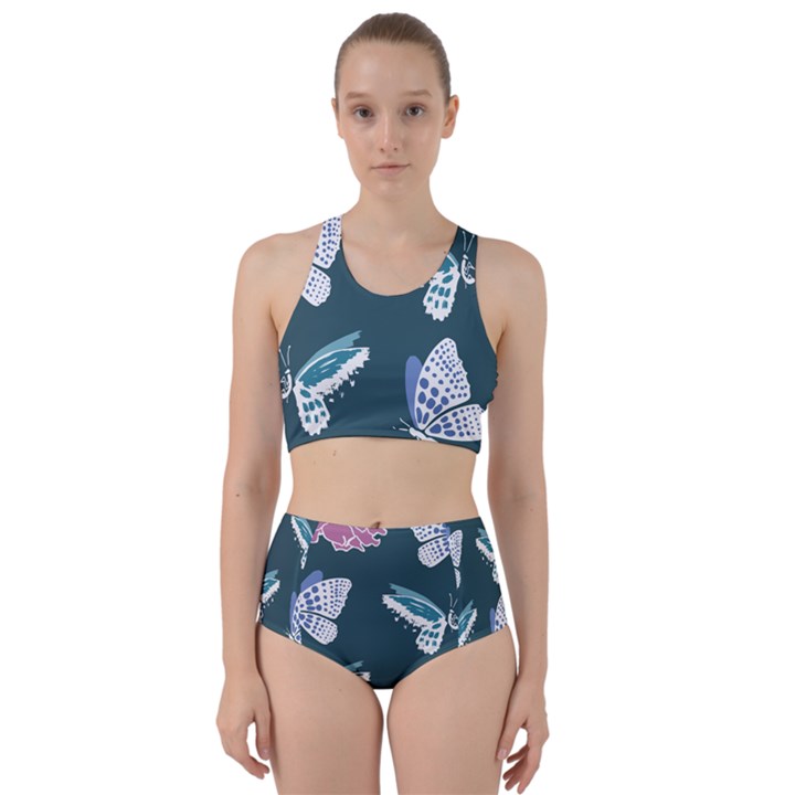 Butterfly  Racer Back Bikini Set