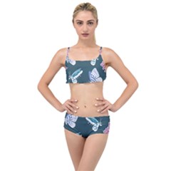 Butterfly  Layered Top Bikini Set