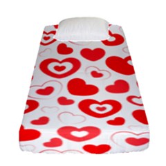 Hearts Fitted Sheet (single Size)