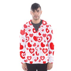 Hearts Hooded Windbreaker (men) by Hansue