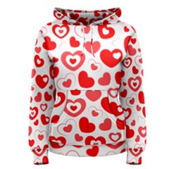 Hearts Women s Pullover Hoodie by Hansue