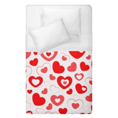 Hearts Duvet Cover (single Size) by Hansue