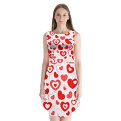 Hearts Sleeveless Chiffon Dress   by Hansue