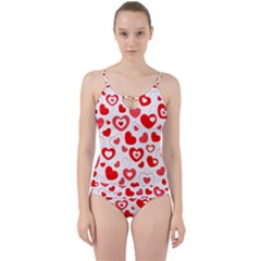 Hearts Cut Out Top Tankini Set