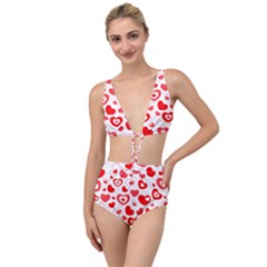 Hearts Tied Up Two Piece Swimsuit