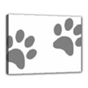 Pets footPrints Canvas 16  x 12  (Stretched) View1