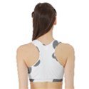 Pets footPrints Sports Bra with Border View2