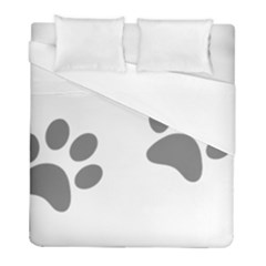 Pets Footprints Duvet Cover (full/ Double Size) by Hansue