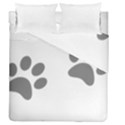 Pets footPrints Duvet Cover Double Side (Queen Size) View1