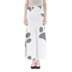 Pets Footprints Full Length Maxi Skirt by Hansue