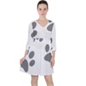 Pets footPrints Ruffle Dress View1