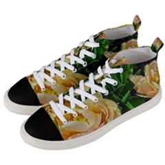 Early Summer Flowers Men s Mid-top Canvas Sneakers by bloomingvinedesign