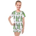 Prickle Plants2 Kids  Mesh Tee and Shorts Set View1