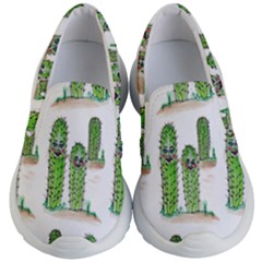 Prickle Plants2 Kid s Lightweight Slip Ons by ArtByAng