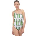 Prickle Plants2 Classic One Shoulder Swimsuit View1